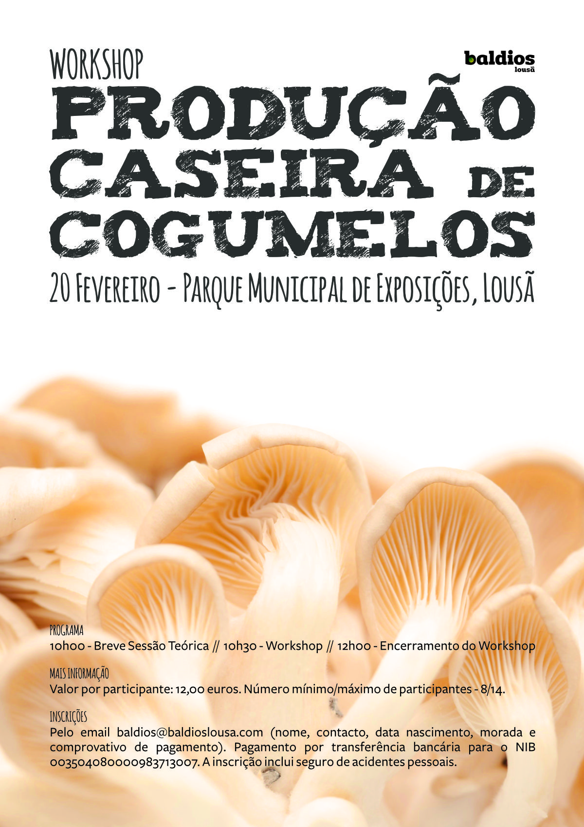 Workshop Produção caseira de cogumelos