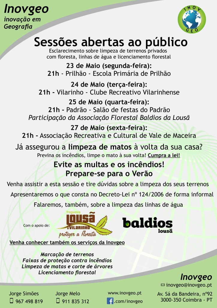 Cartaz Lousã e Vilarinho + Baldios